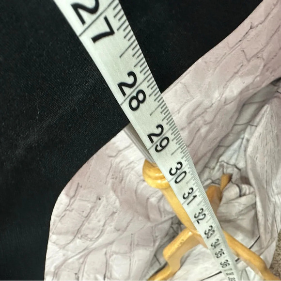 Chico's Black and Gold Patterned sheer Cardigan snakeskin geometric sz 1 (M 8) - Picture 5 of 11